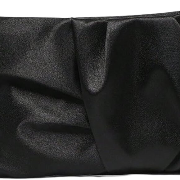 Versatile Black Satin Evening Purse - Perfect Gift for Special Occasions - Picture 1 of 4